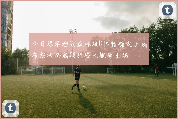 今日绿军迎战森林狼D怀特确定出战布朗状态成疑科塔大概率出场